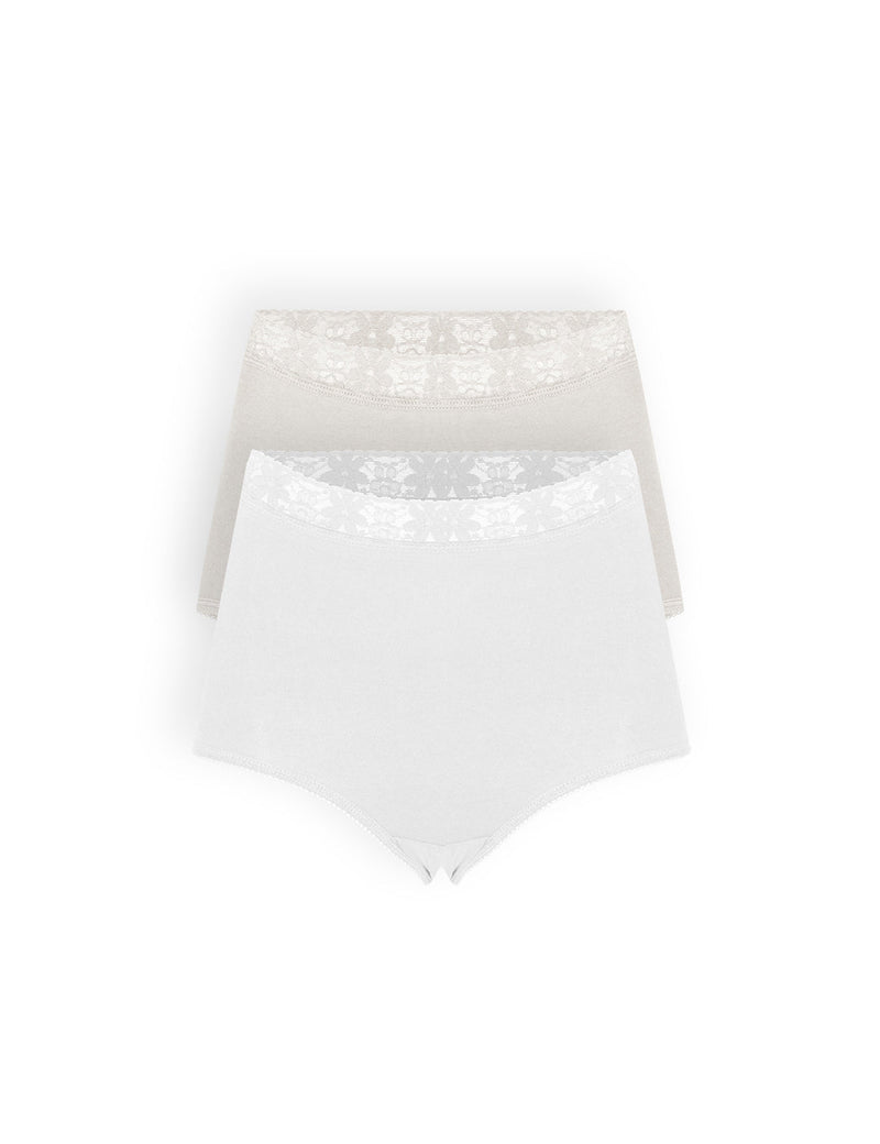 Classic panty made of luxury combed cotton (2-pack) (0018-2)