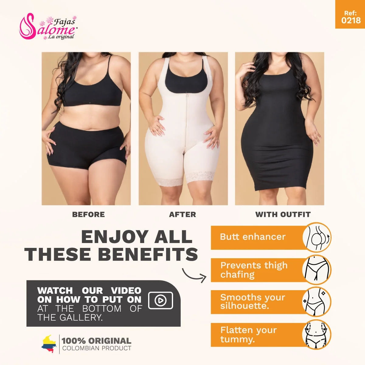 Hourglass Waist Trainer | Fajas Salome 218