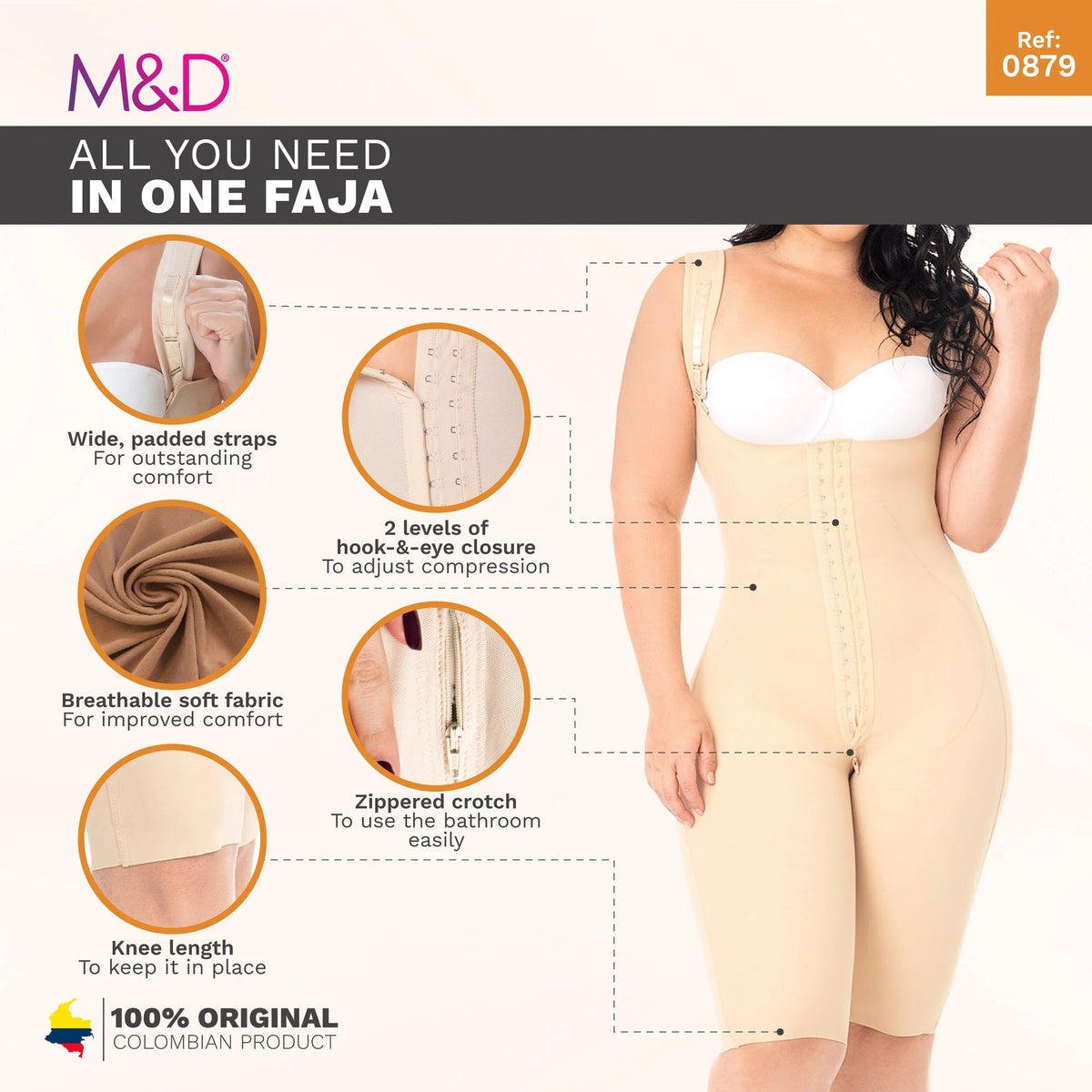 Full-Length Shaper – Postpartum Shapewear | Fajas MyD MYDF0879