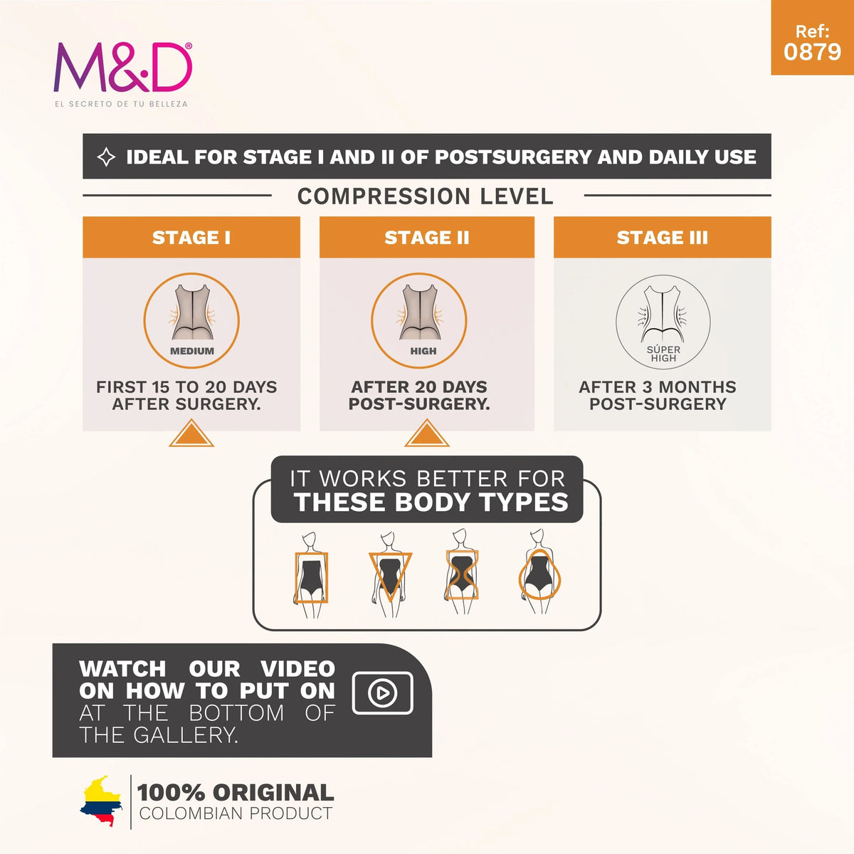 Full-Length Shaper – Postpartum Shapewear | Fajas MyD MYDF0879