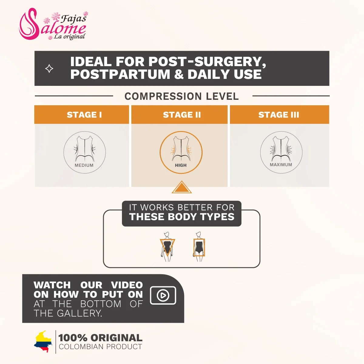 Colombian Shaper - Post-Surgery Postpartum | Fajas Salome 233CCB