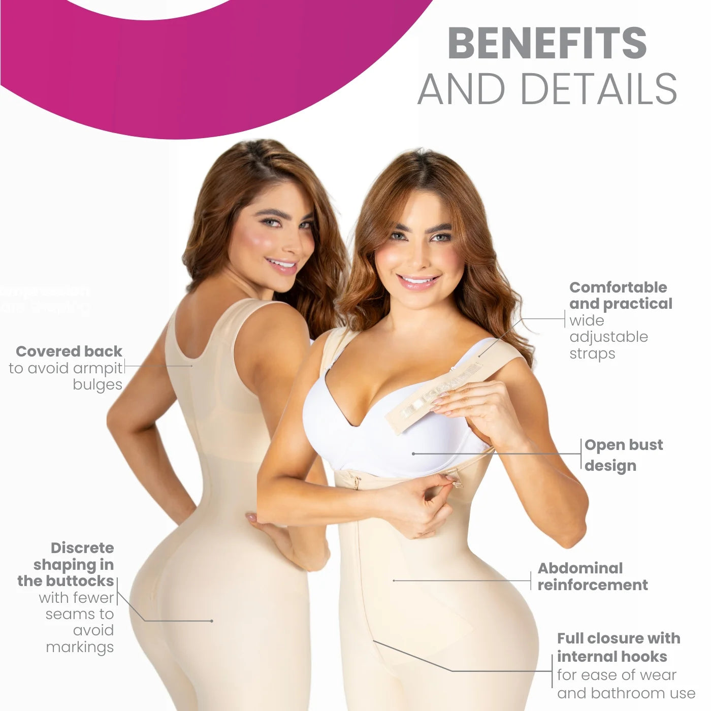 Full-Length Shaper – Post-Surgical Shapewear (Everyday Use) | Fajas MyD MYDF14779