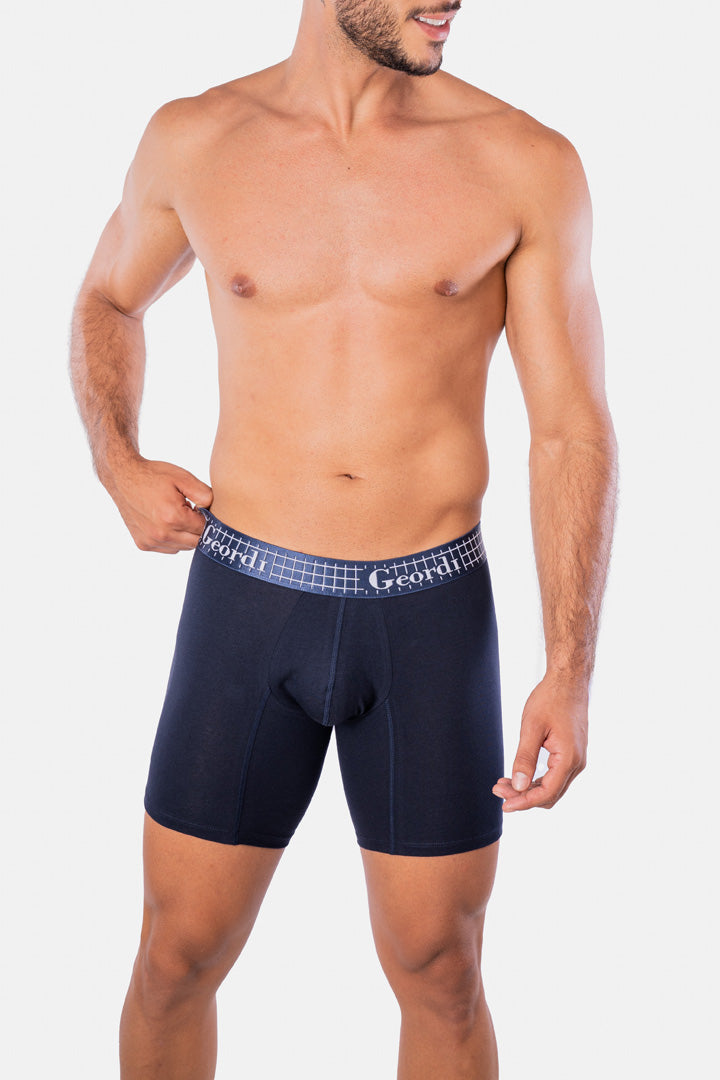 Extra-long boxer briefs made of luxury combed cotton - Geordi