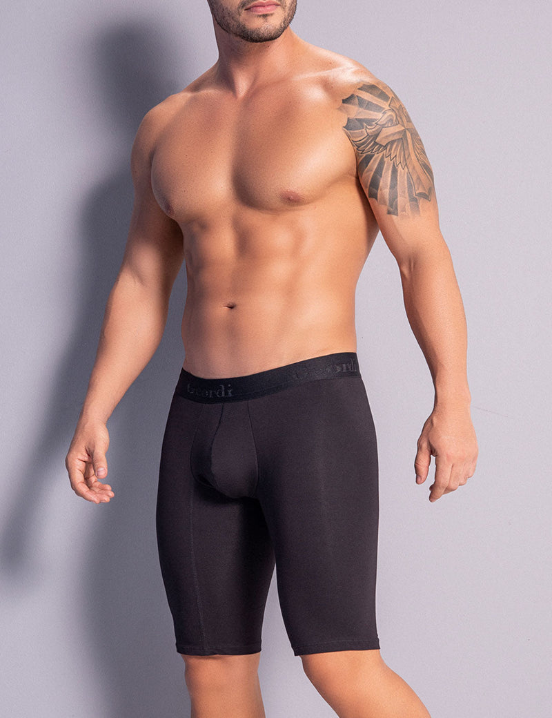 Extra-long boxer briefs made of luxury combed cotton (4842)