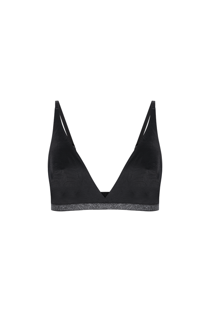 Bralette made of premium combed cotton and microfiber (021713)