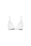 Triangular cup bra made of premium microfiber and tull (021751)