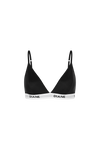 Triangular cup bra made of premium microfiber and tull (021751)