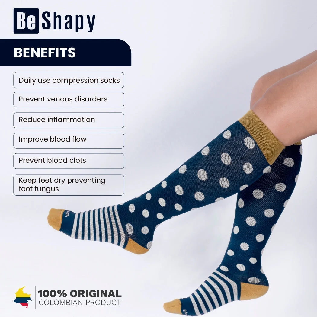 Colombian Compression Socks | Be Shapy BSHD6CMO236M