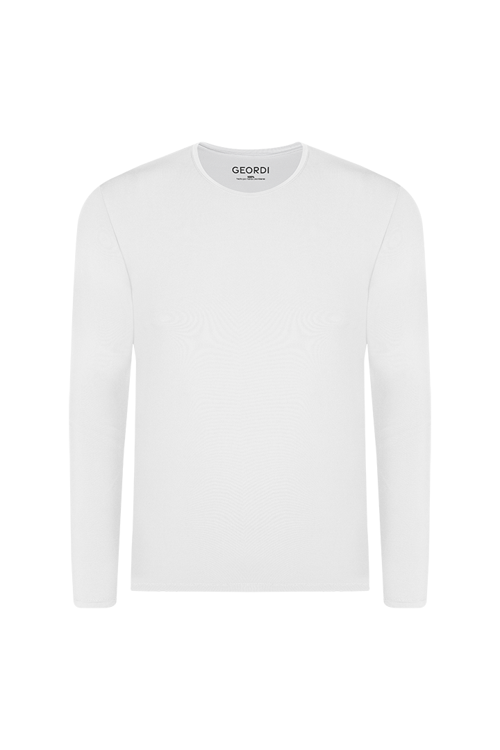 Longsleeve crewneck t-shirt made of premium microfiber (4837)