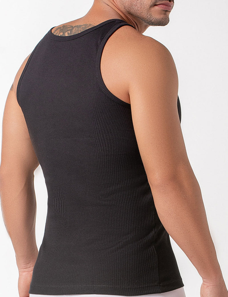 Tank top made of ribbed combed cotton (2203)
