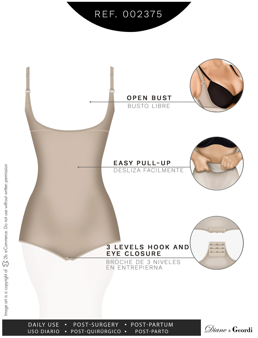 Open-Bust Body Shaper | Diane & Geordi DAG002375