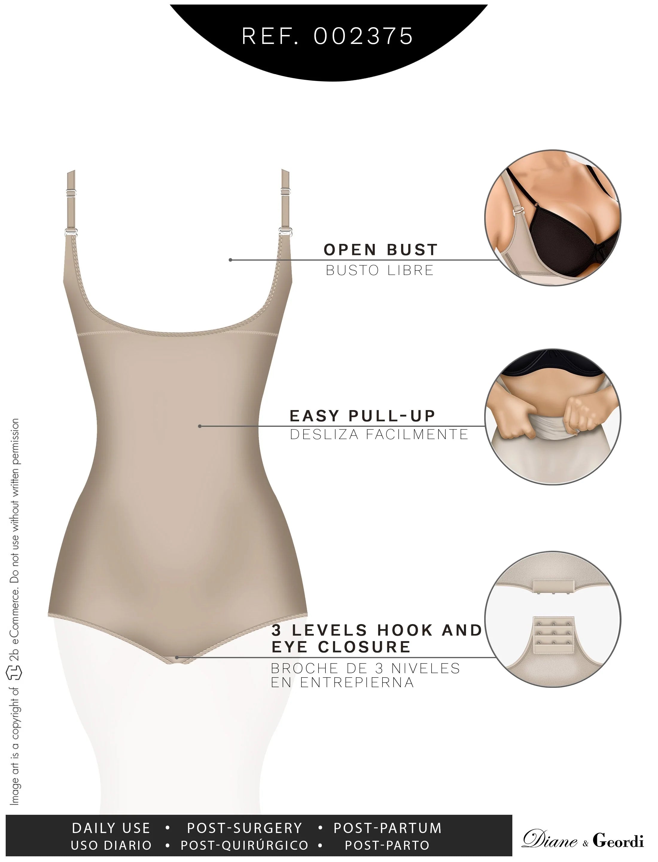 Open-Bust Body Shaper | Diane & Geordi DAG002375