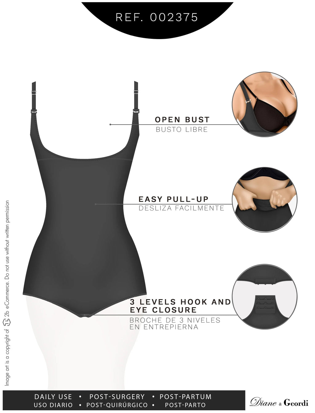 Open-Bust Body Shaper | Diane & Geordi DAG002375