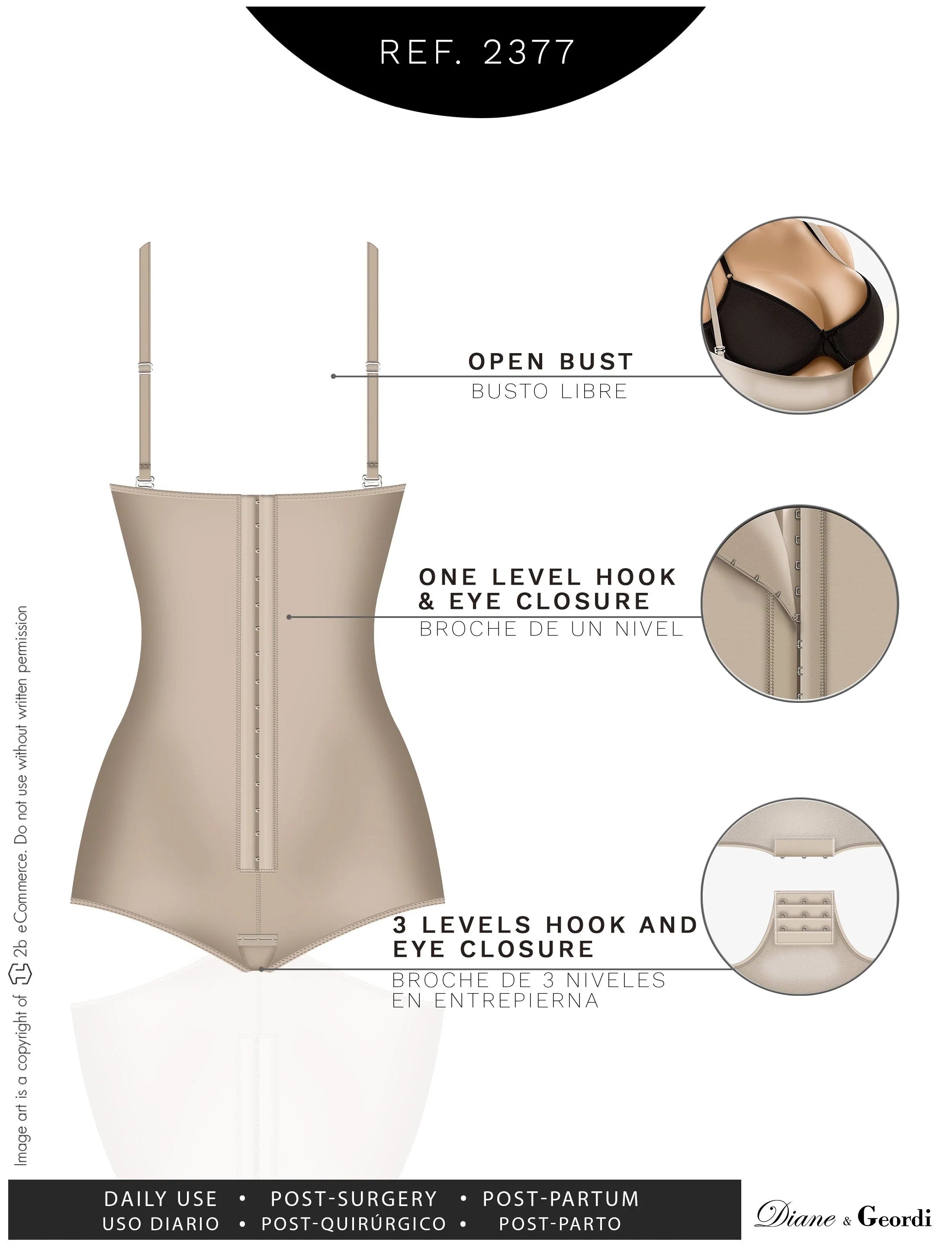 Open-Bust Body Shaper | Diane & Geordi DAG002377
