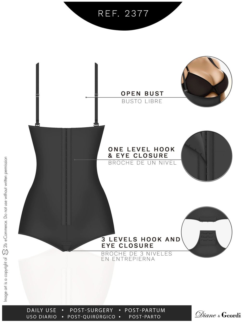 Open-Bust Body Shaper | Diane & Geordi DAG002377