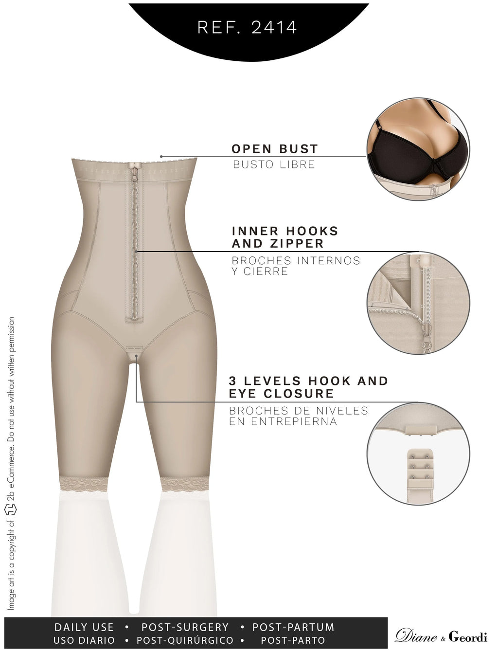Open-Bust Body Shaper | Diane & Geordi DAG2414