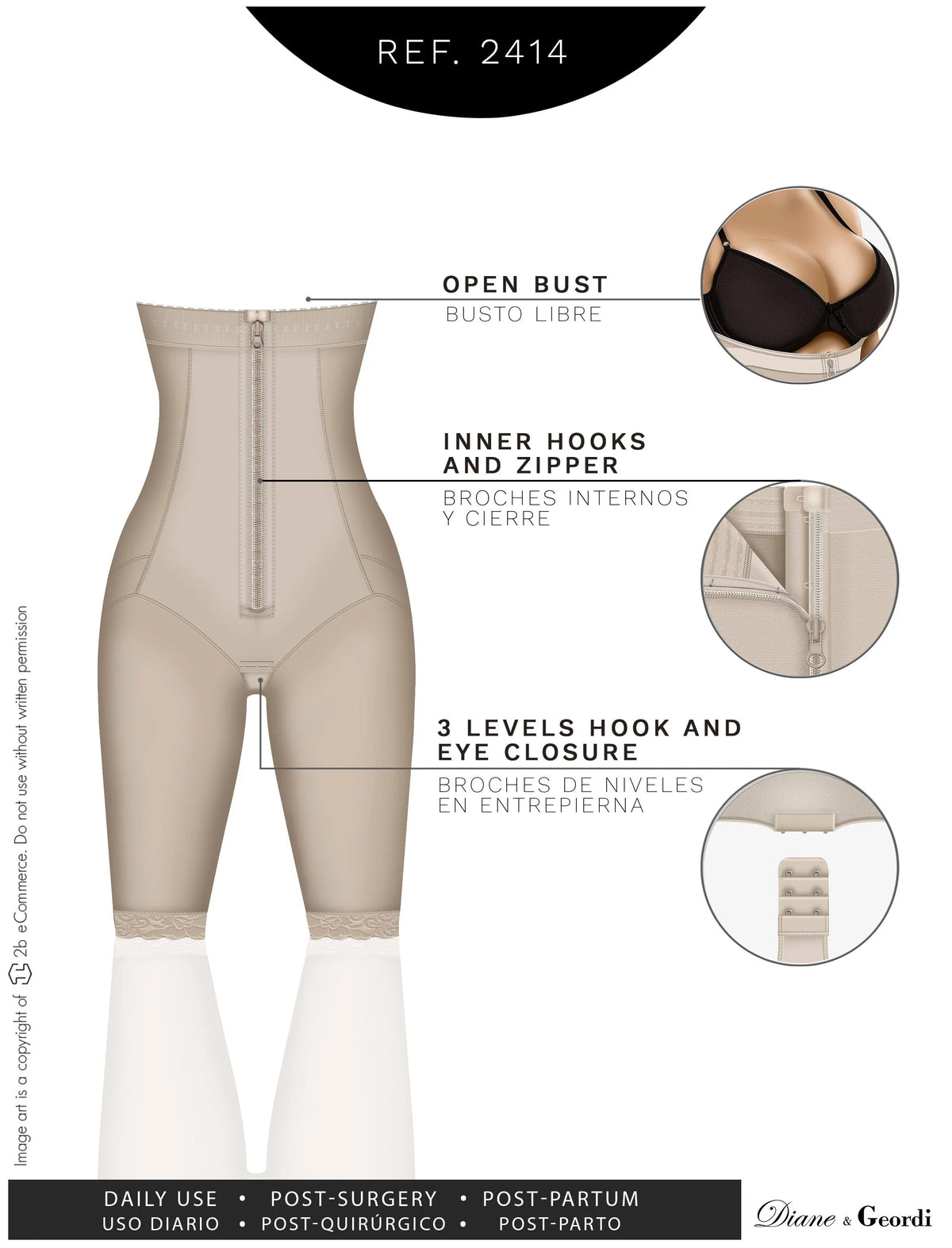 Open-Bust Body Shaper | Diane & Geordi DAG2414