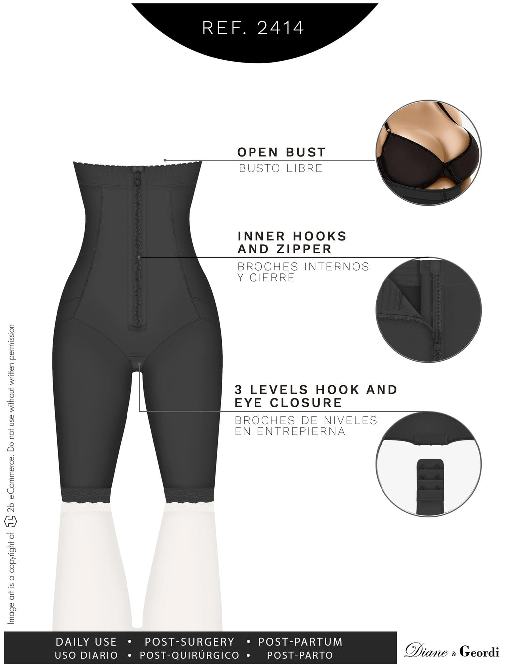 Open-Bust Body Shaper | Diane & Geordi DAG2414