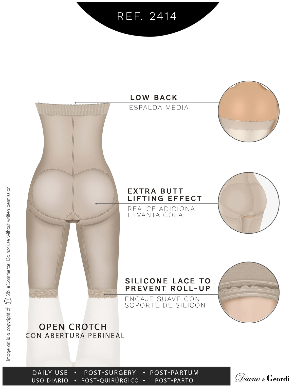 Open-Bust Body Shaper | Diane & Geordi DAG2414