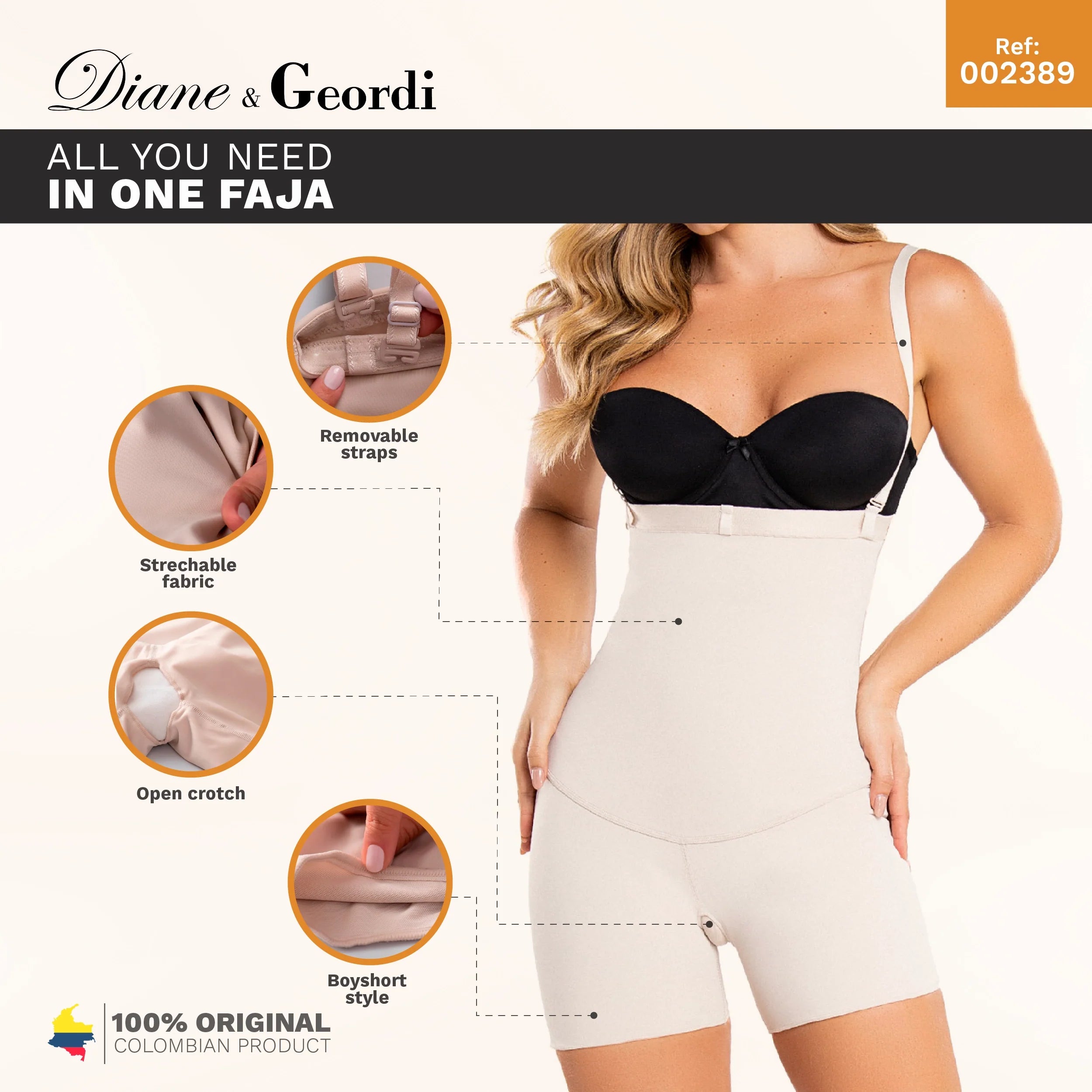 Open-Bust Body Shaper | Diane & Geordi DAG002389