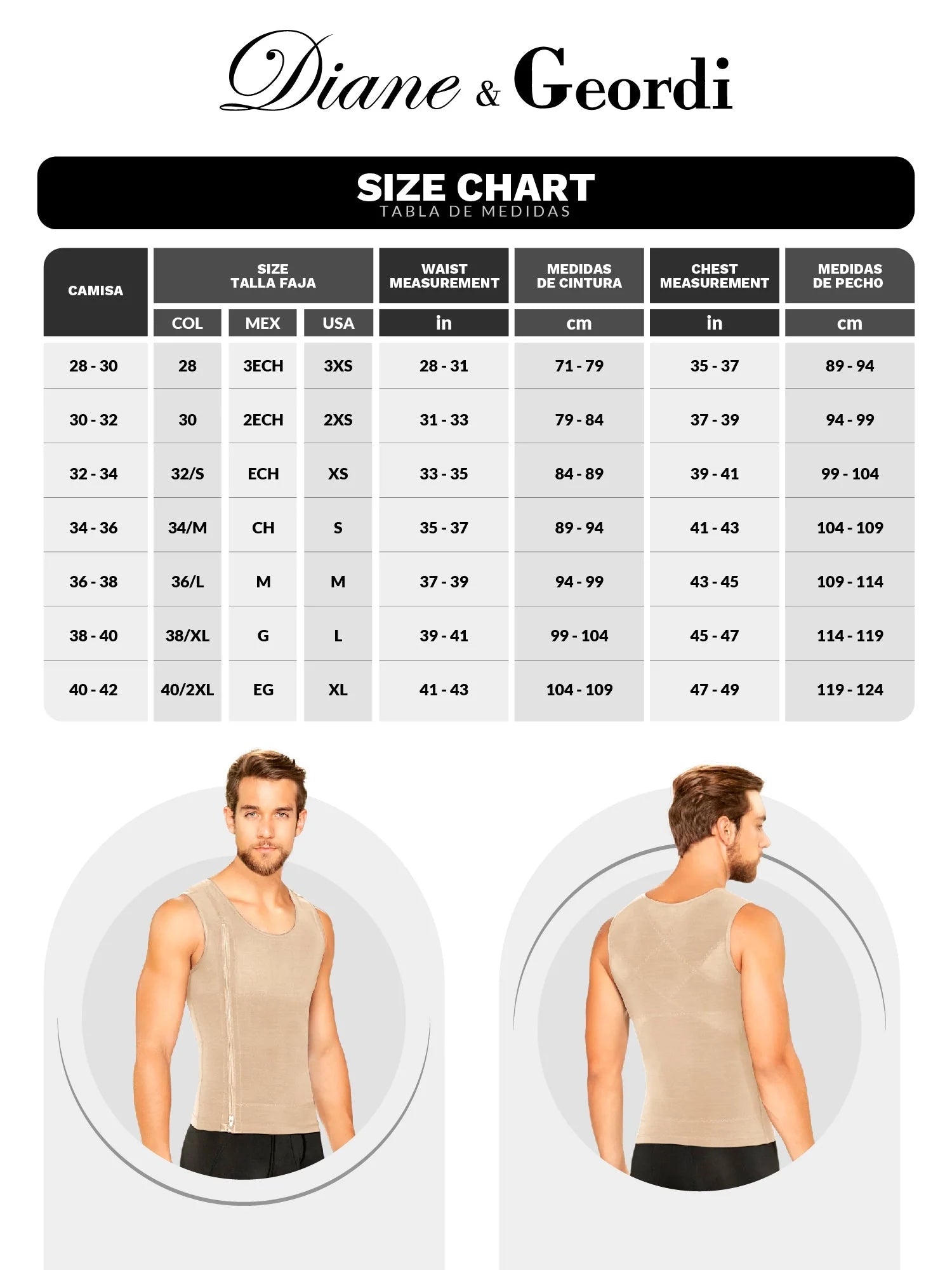 Men's Compression Garment | Diane & Geordi DAG002007