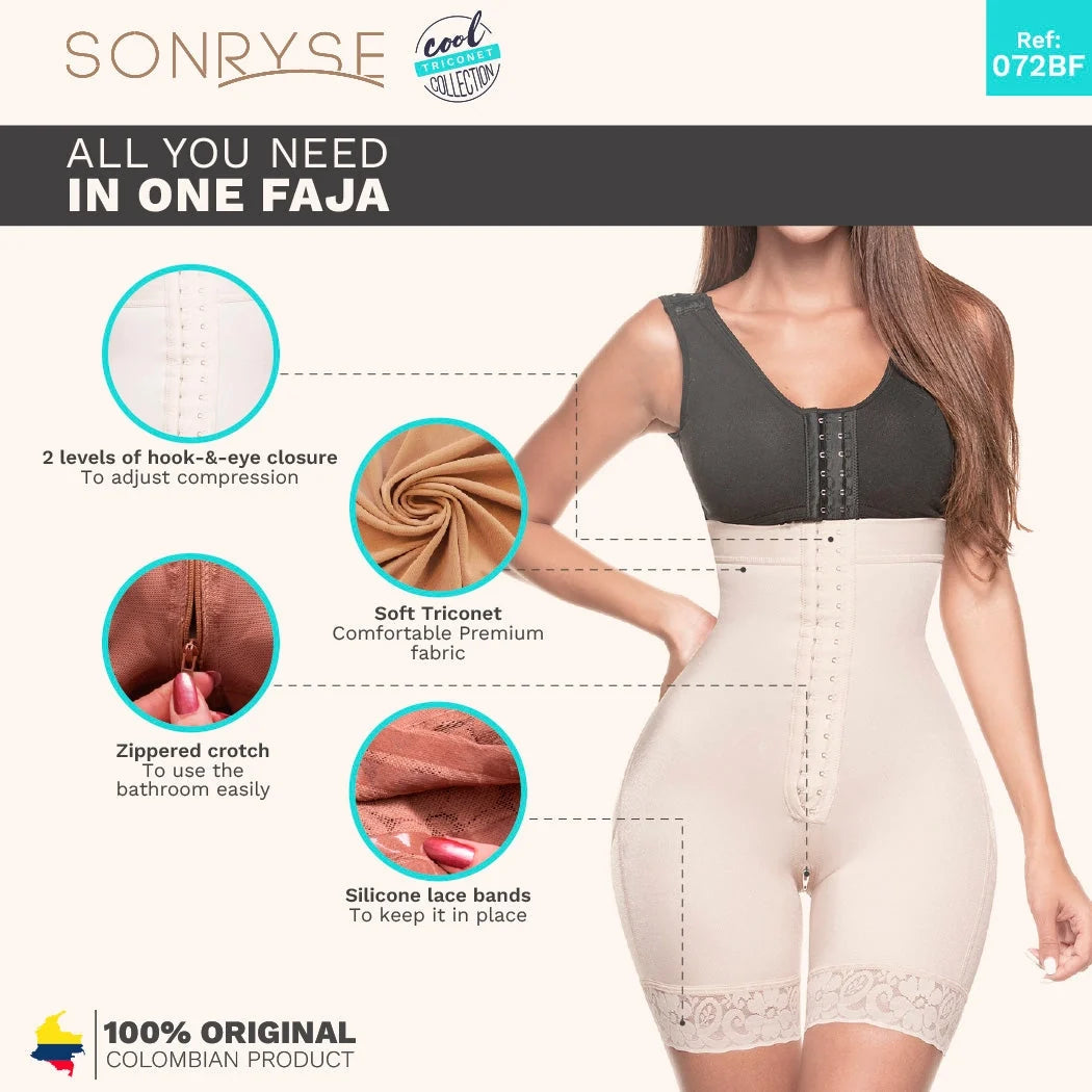 Colombian Bodysuit Shaper | Sonryse SONTR72BF