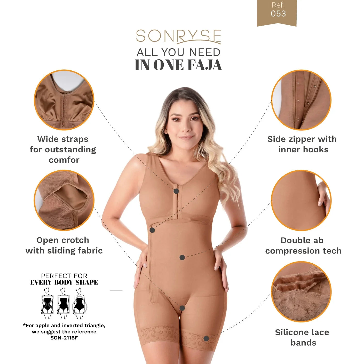 Postpartum C-Section Girdle: Gentle on Scars SON-053 | Sonryse