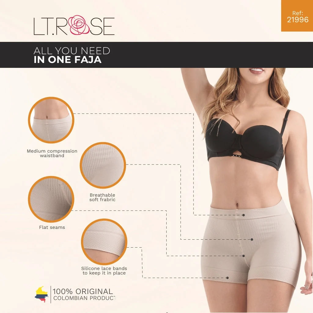 LT.ROSE 21996 Butt Lifter Shapewear Shorts | Faja Tipo Shorts | Laty Rose