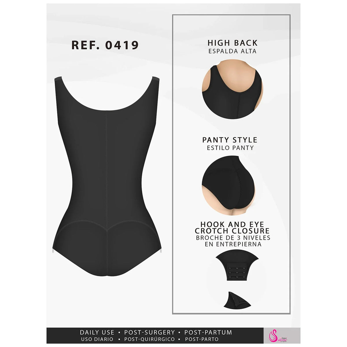 Open-Bust Body Shaper | Fajas Salome 419