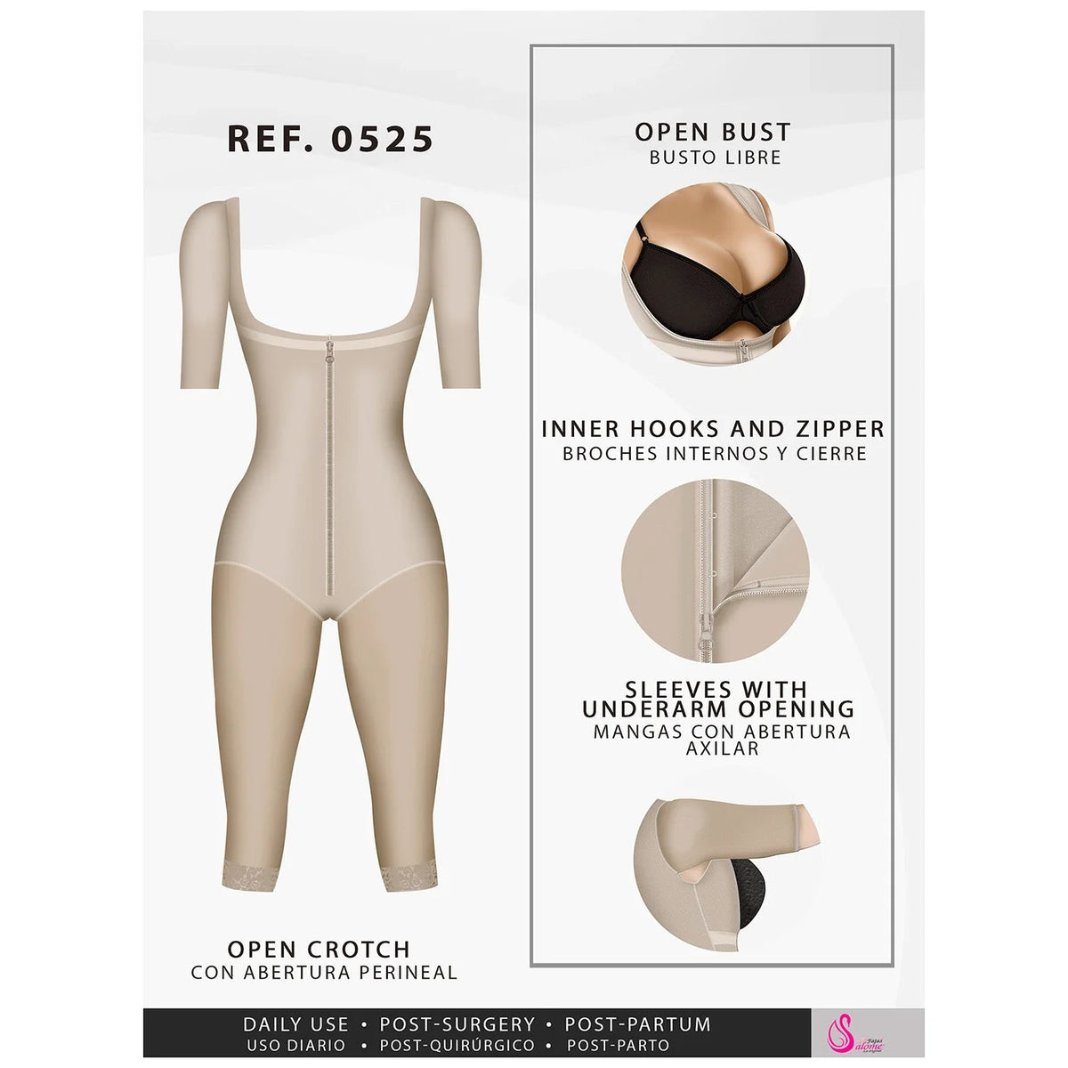 Colombian Recovery Compression | Fajas Salome 525