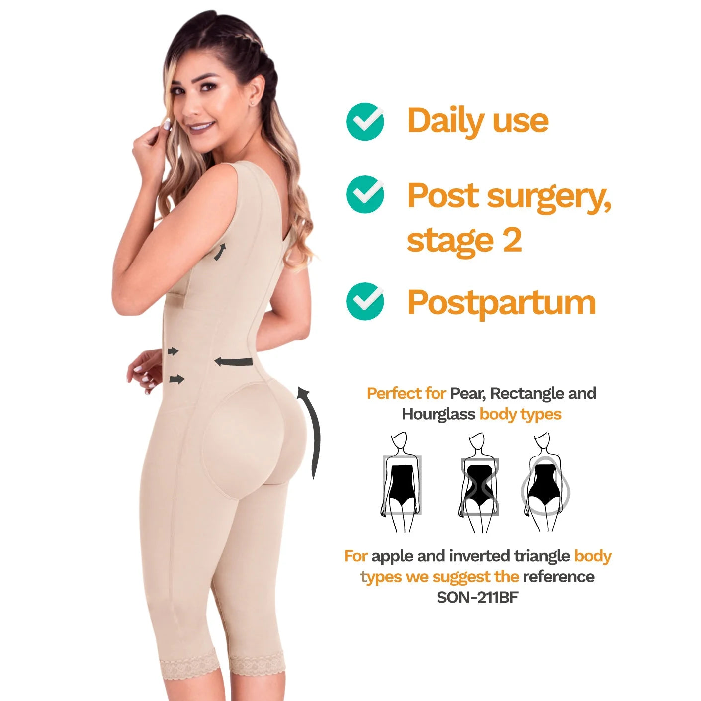 Liposuction Embrace: Premium Support Girdle SON-052 | Stage 2 | Sonryse