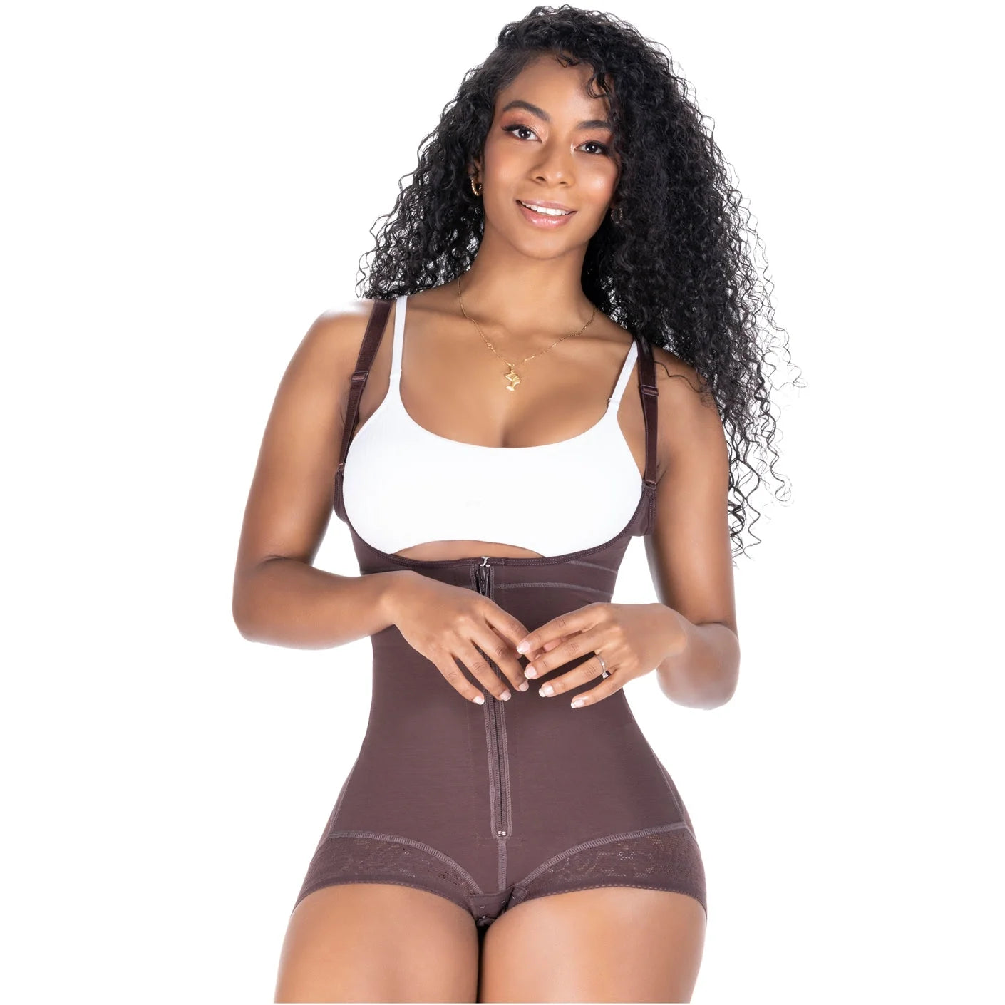 Postpartum C-section & Night Out Dress Girdle Open bust high-back & Front zipper closure Sonryse