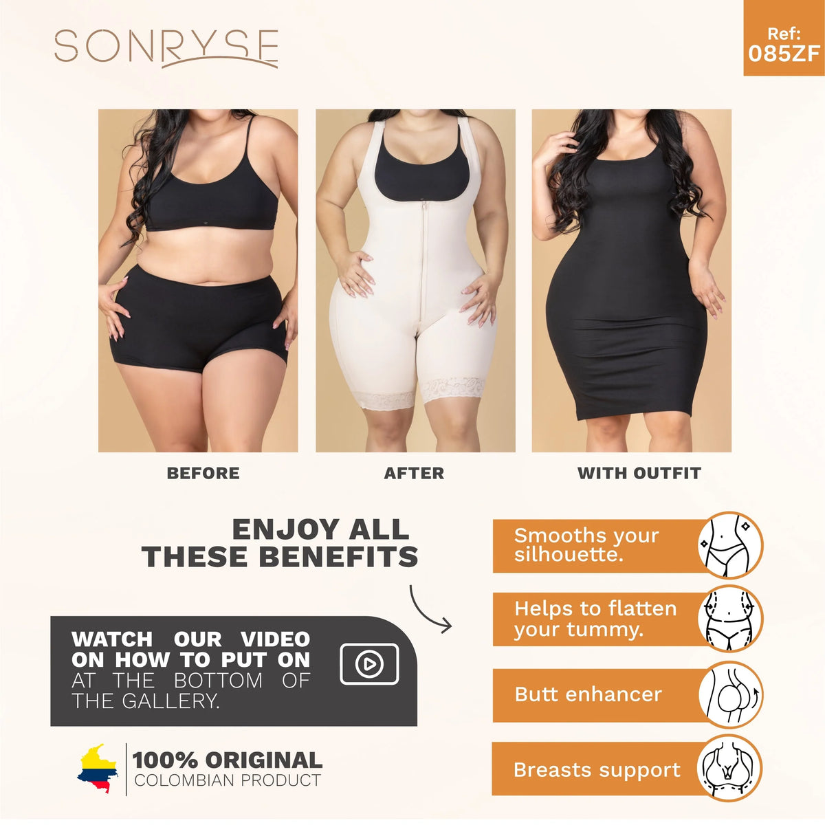 Postpartum Natural-Birth Faja: Support & Elegance SON-085 | Sonryse