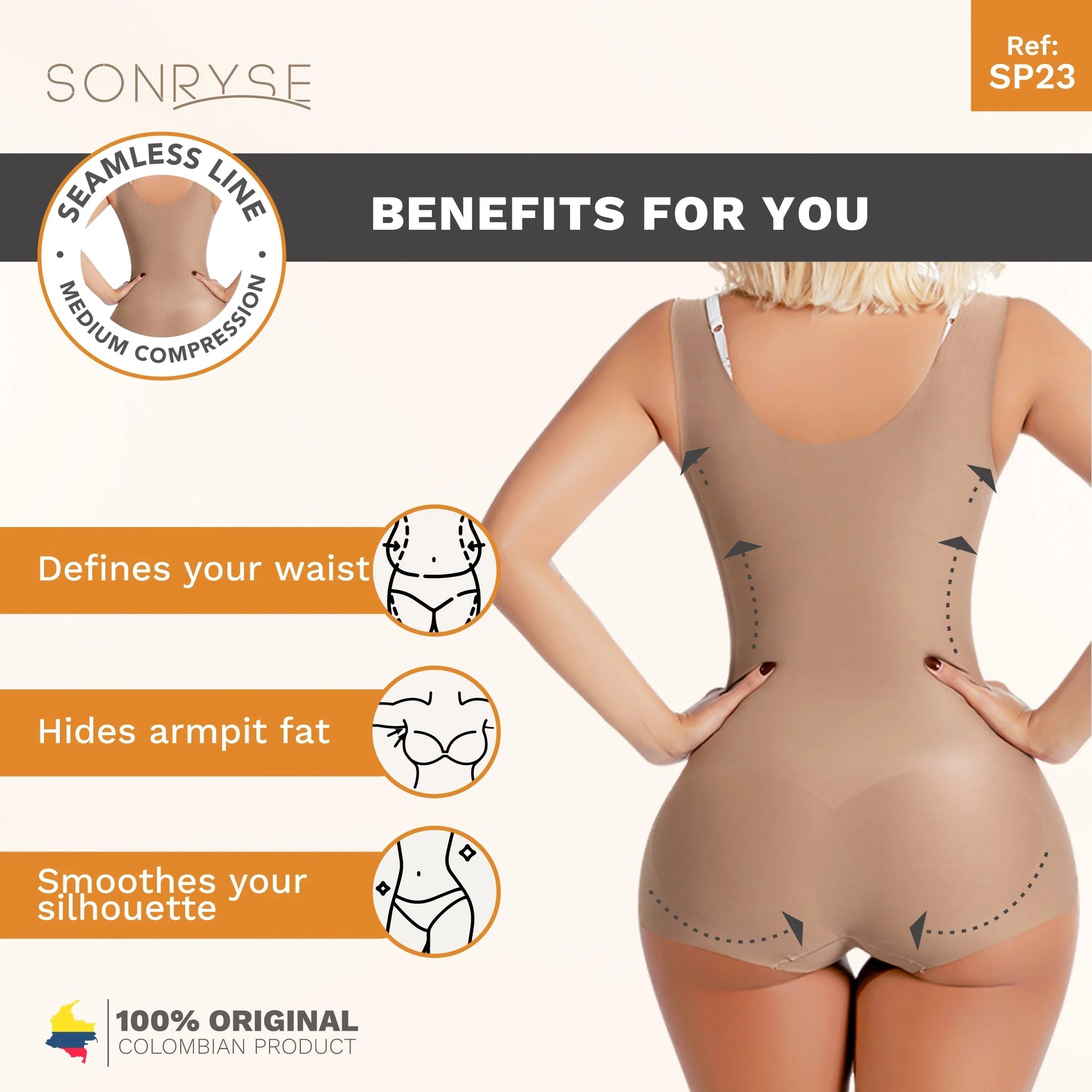 Daily Use Seamless Bodysuit SON-SP23NC | Sonryse