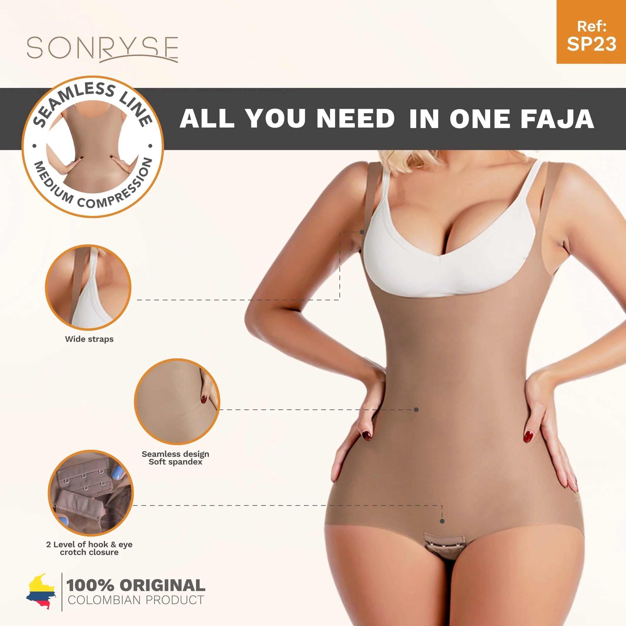 Daily Use Seamless Bodysuit SON-SP23NC | Sonryse