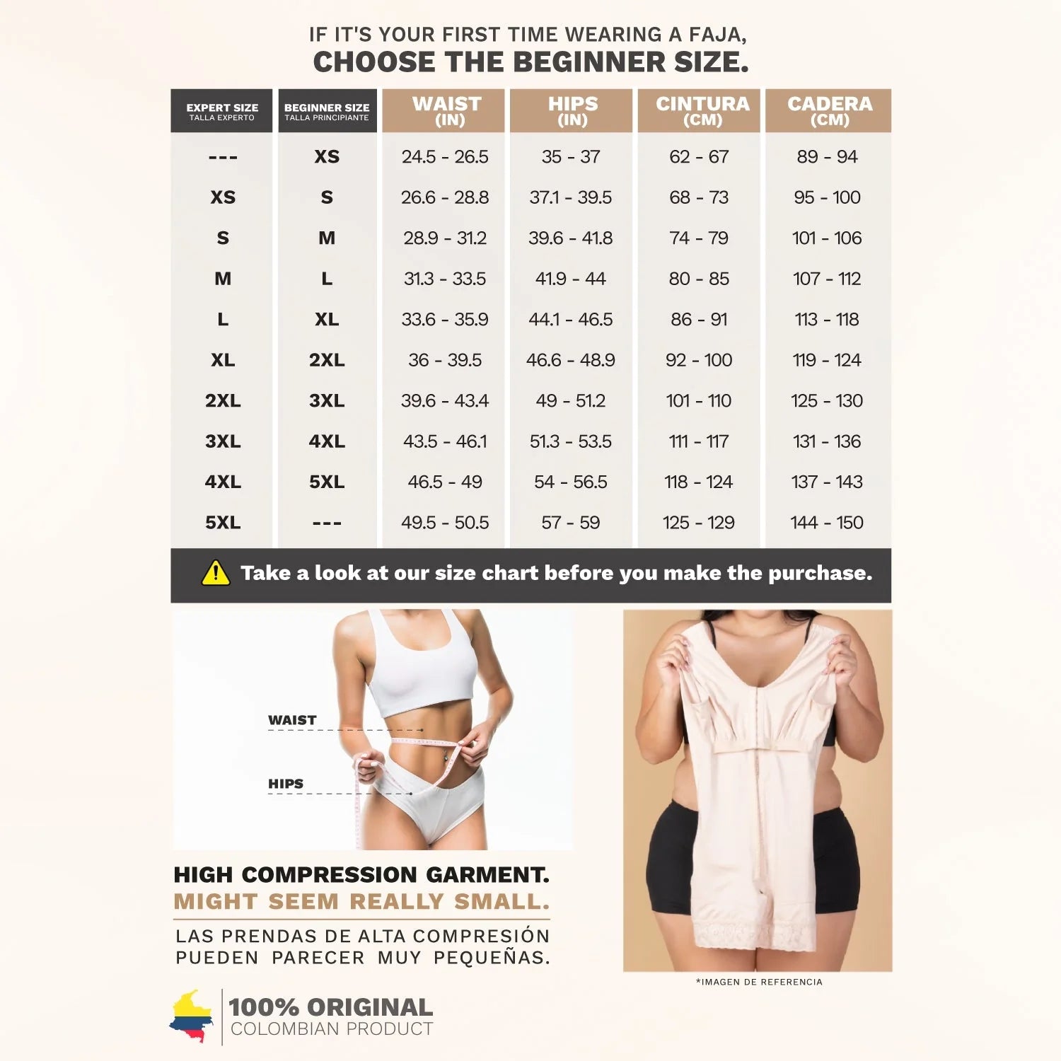 Postpartum Natural Birth Faja partially removable built-in bra Zippered crotch | Stage 2 | Sonryse