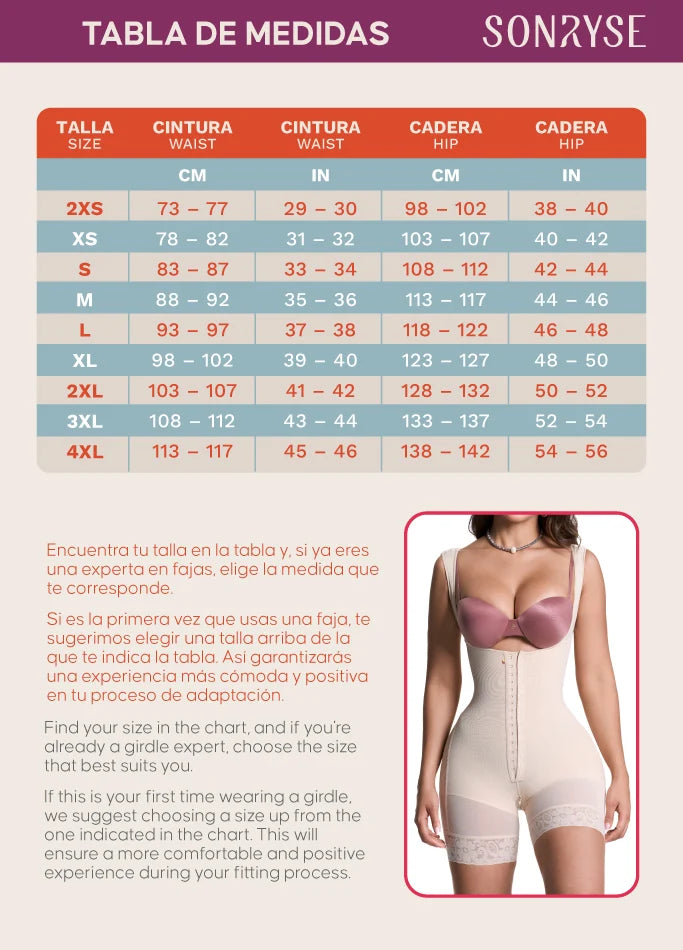 Post Surgery BBL Shapewear for a Natural and Effective Lift -SON-066 | Stage 2 | Sonryse