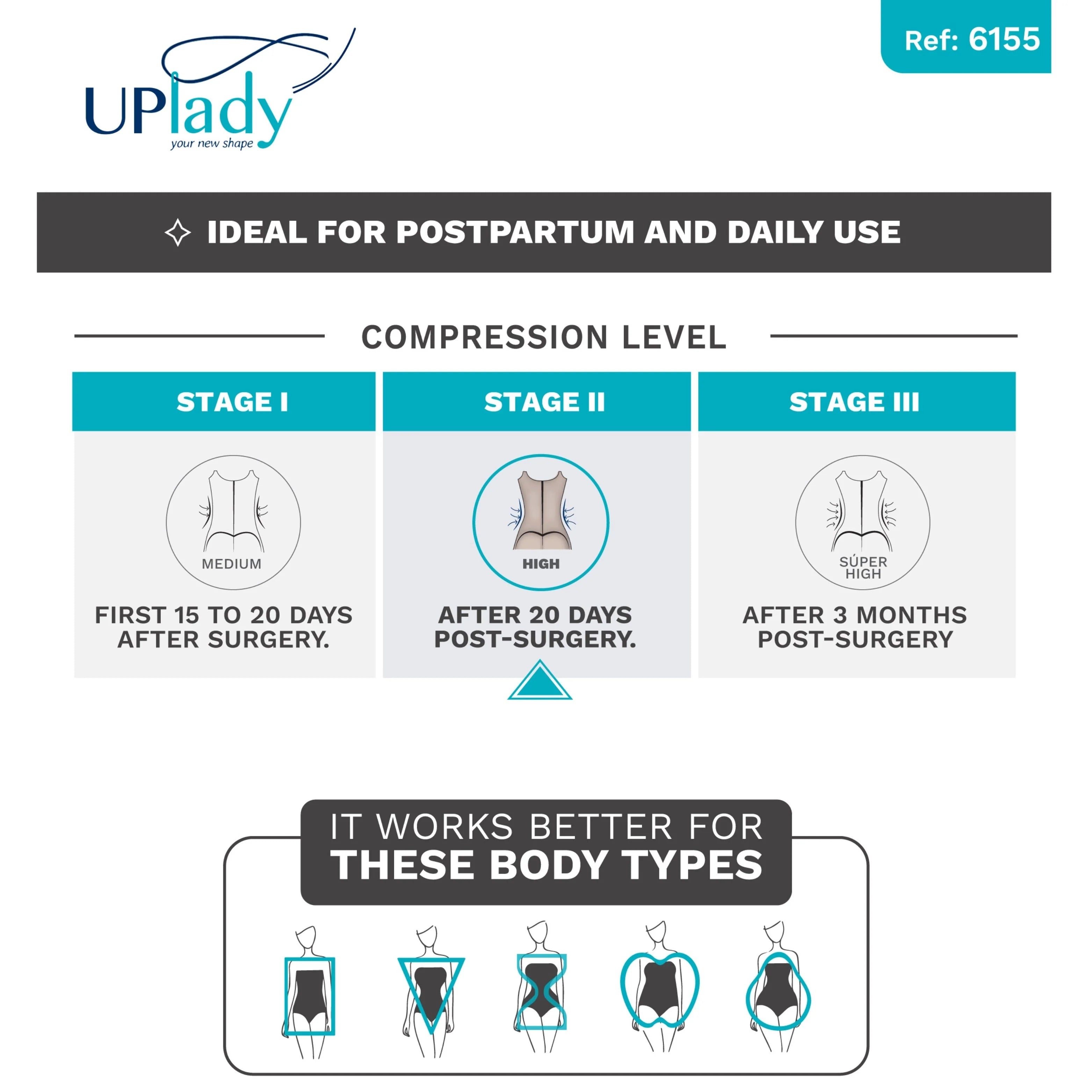 Colombian Compression Bra | UpLady UPLF6155