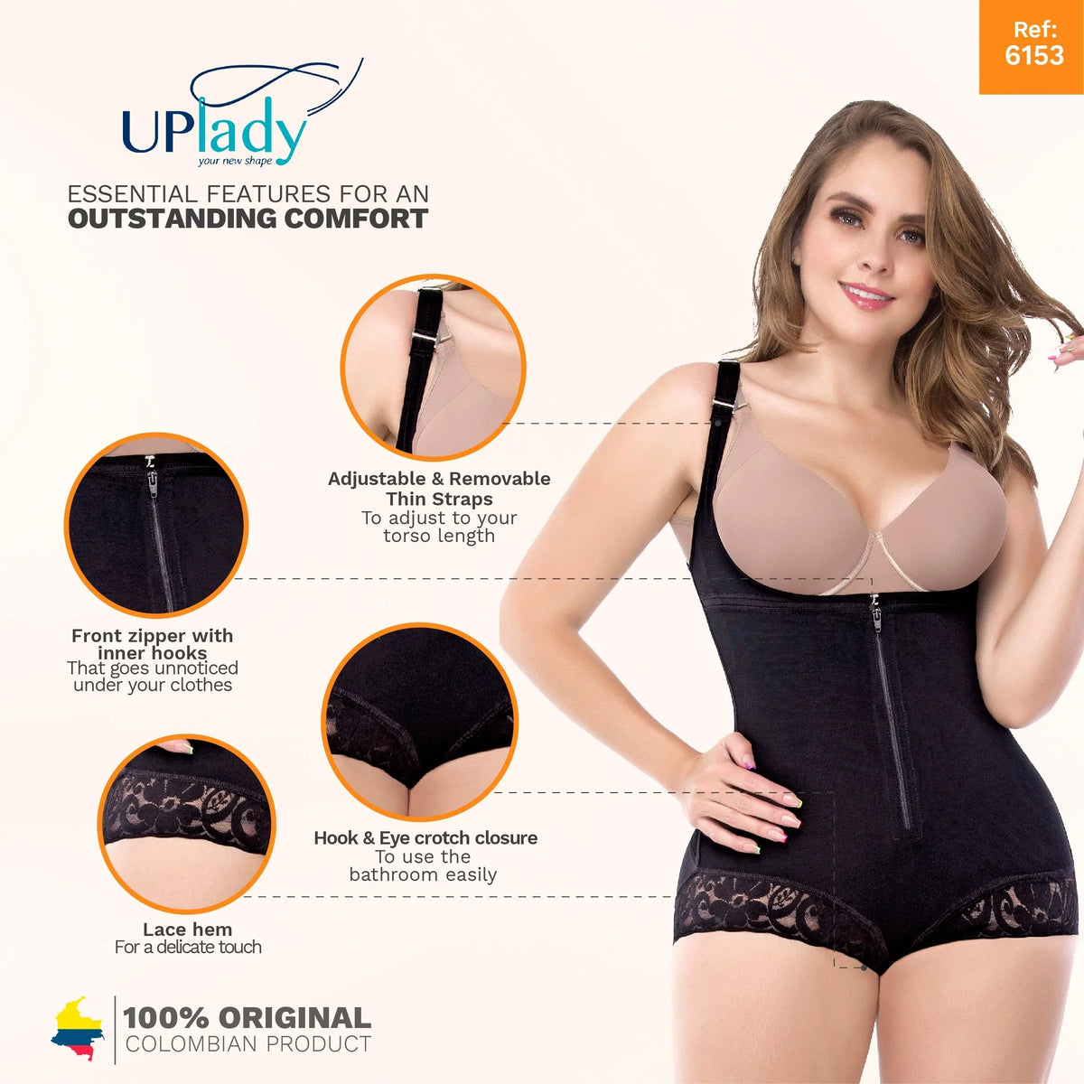 Colombian Open-Bust Faja | PROMO MARIAE UPLF6153